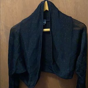 Black long sleeve cover up